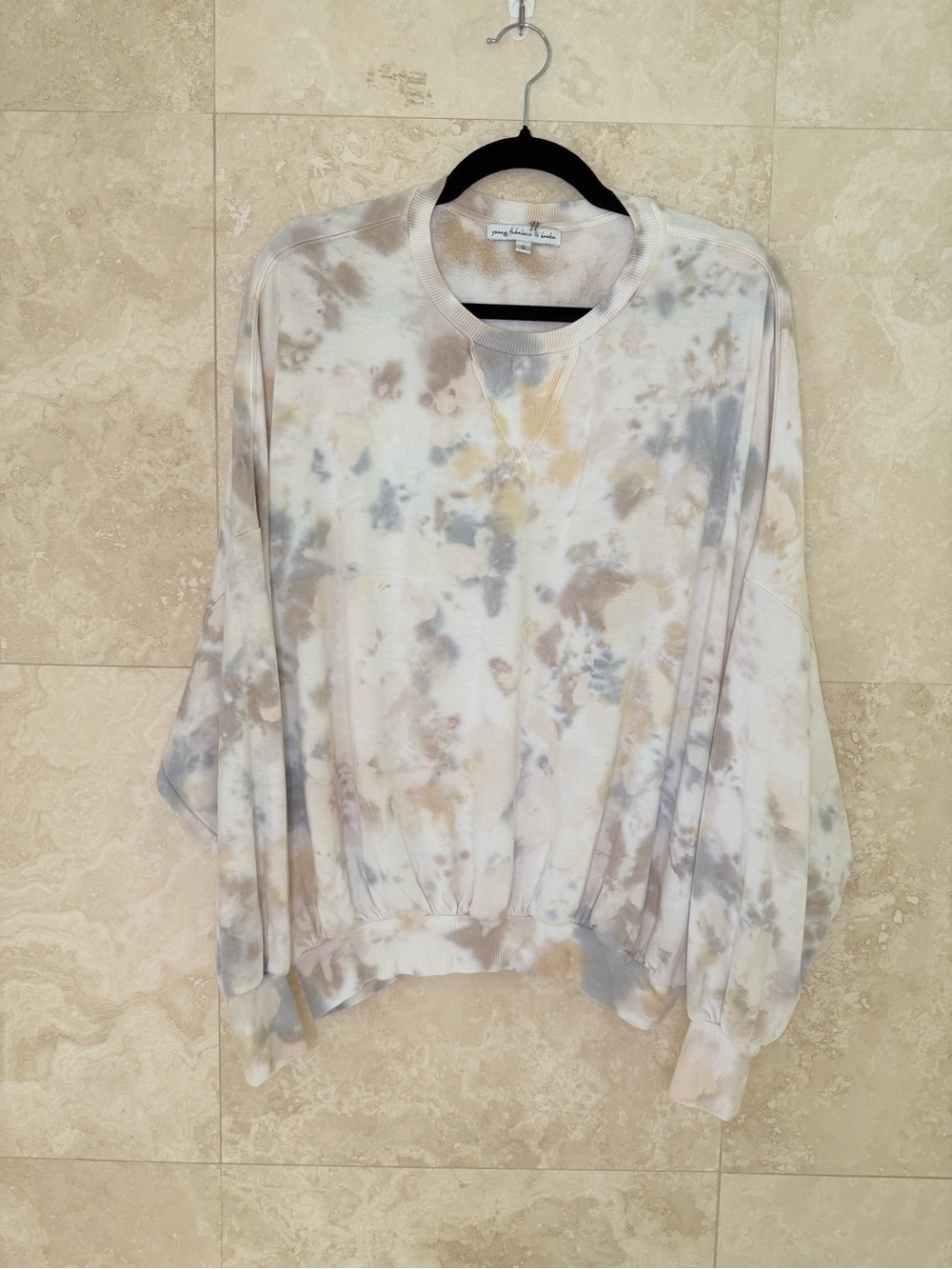 Young Fabulous & Broke Tie Dye Lounge Set Sweatshirt + Joggers Size S